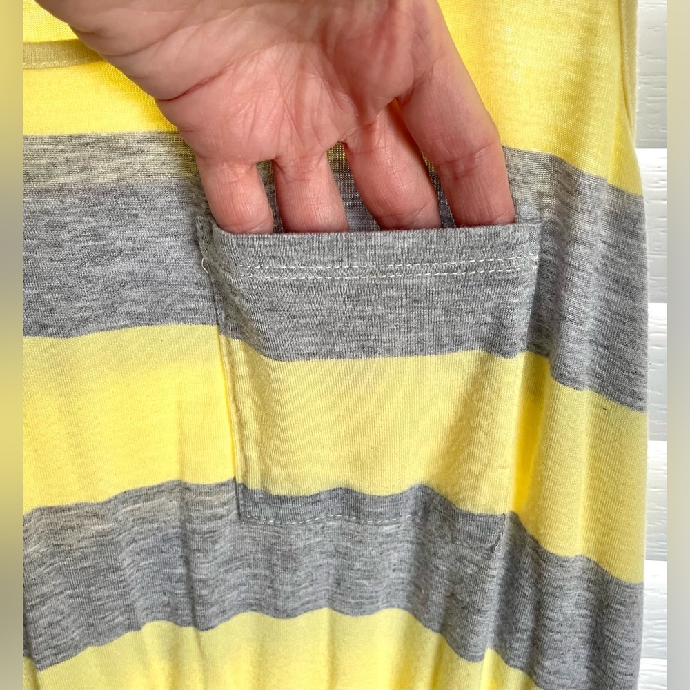 Olive Oak Womens Tank Dress Multicolor Stripe Sleeveless Scoop Neck Strap Size M - Picture 7 of 10